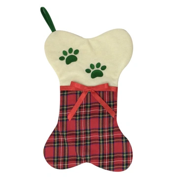 Christmas pet stocking with scottish style